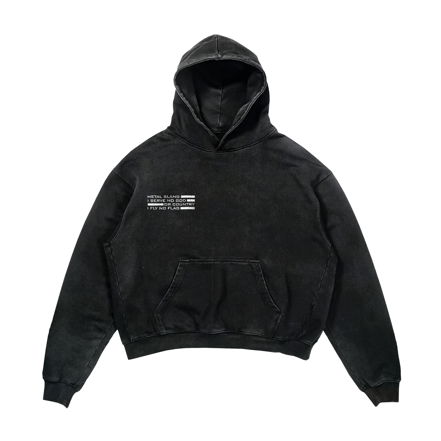 Hoodie Acid Wash ''Jarhead '' Black